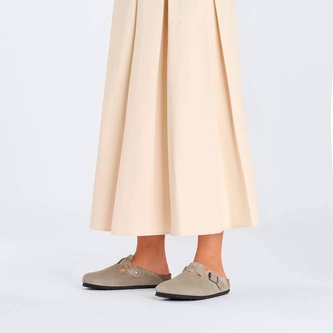 Boston Braided Suede Leather Women Smalur