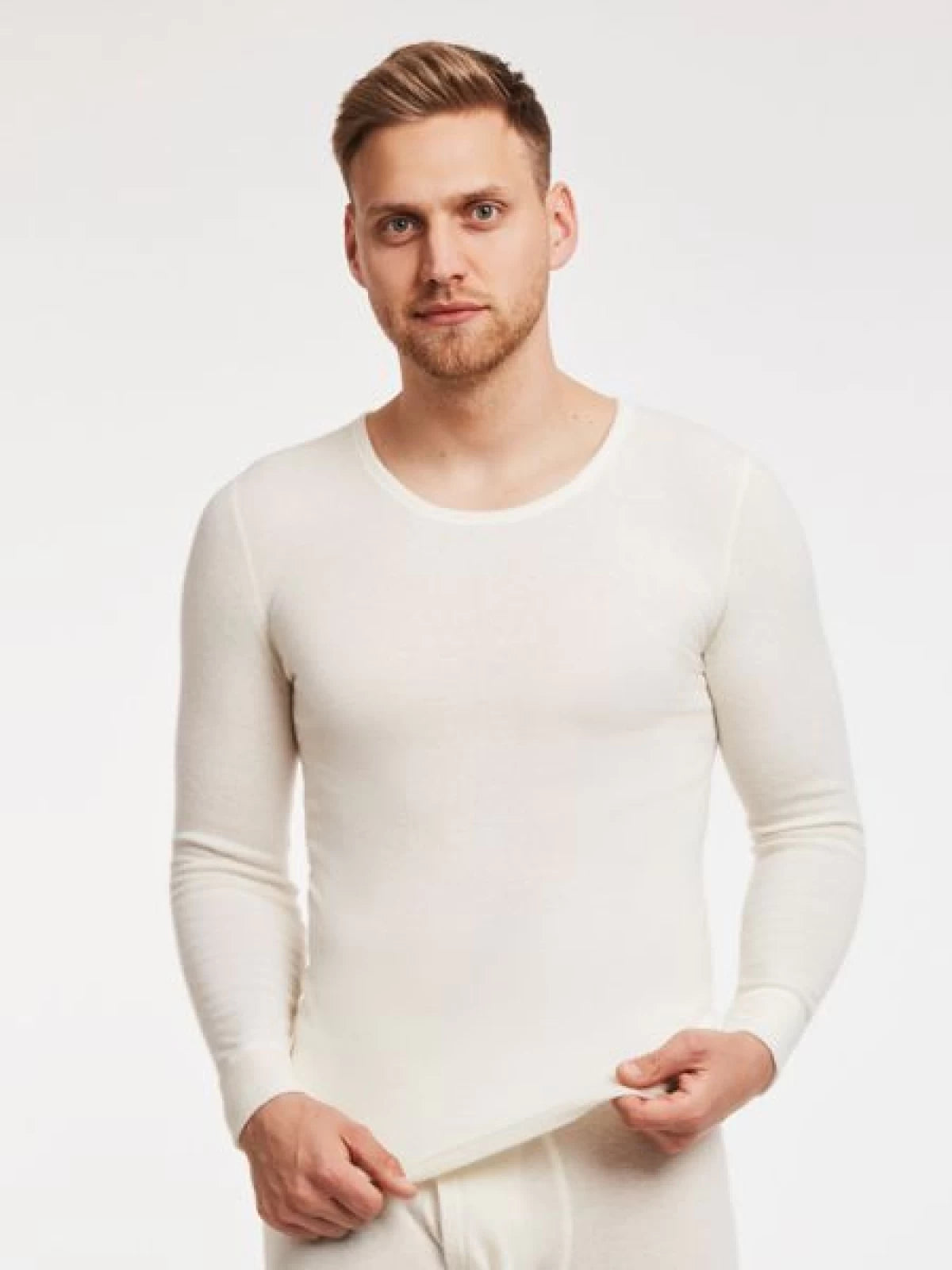 Undirtroyggja við langari ermu, 20% Angora