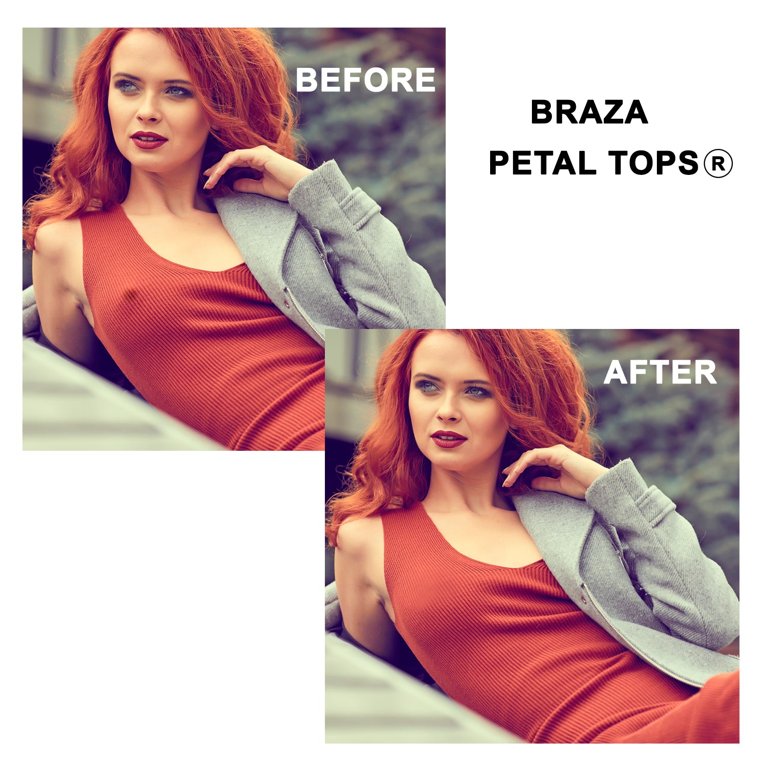 Petal Tops Nippel Cover Beige