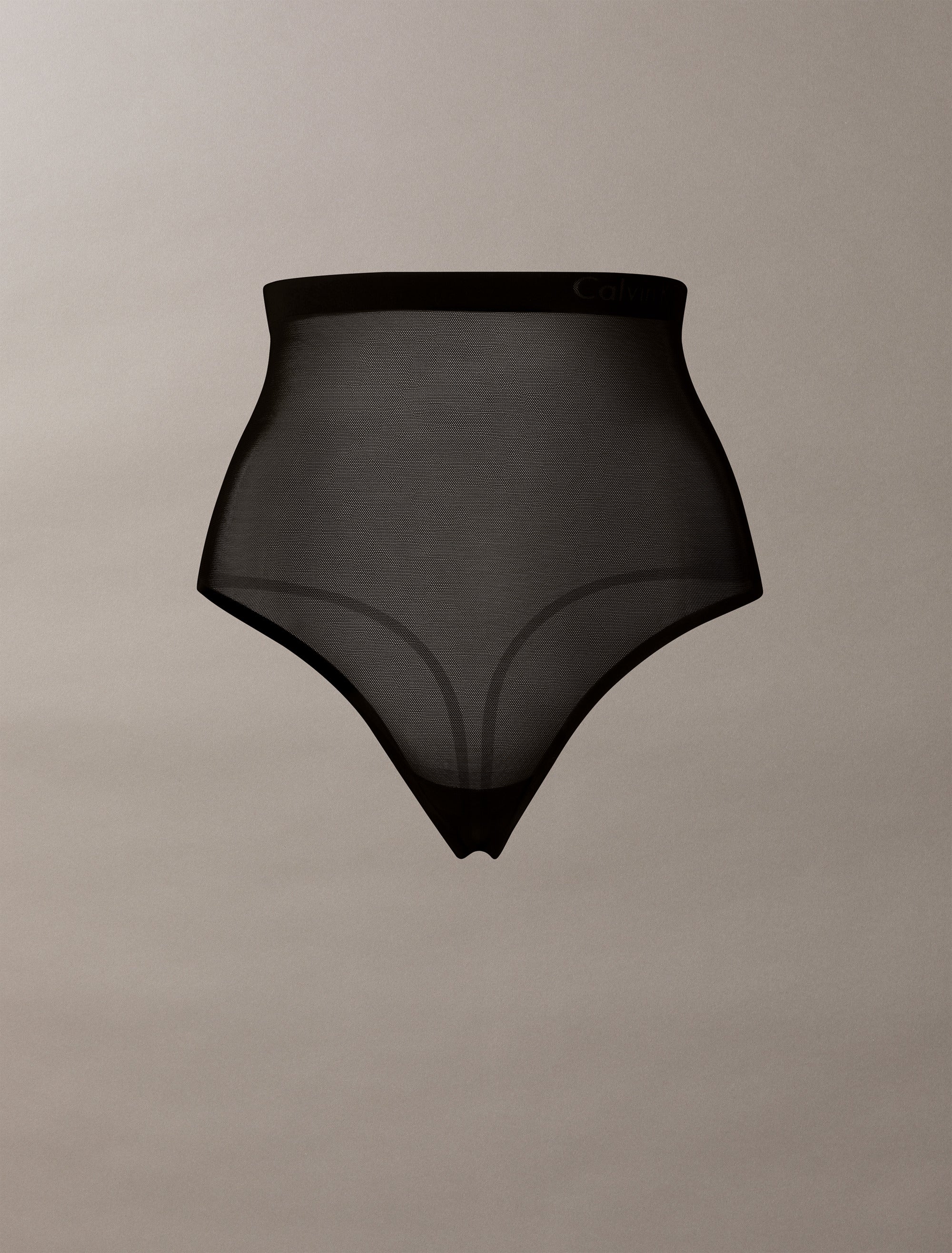 CK High Waist G-String Black