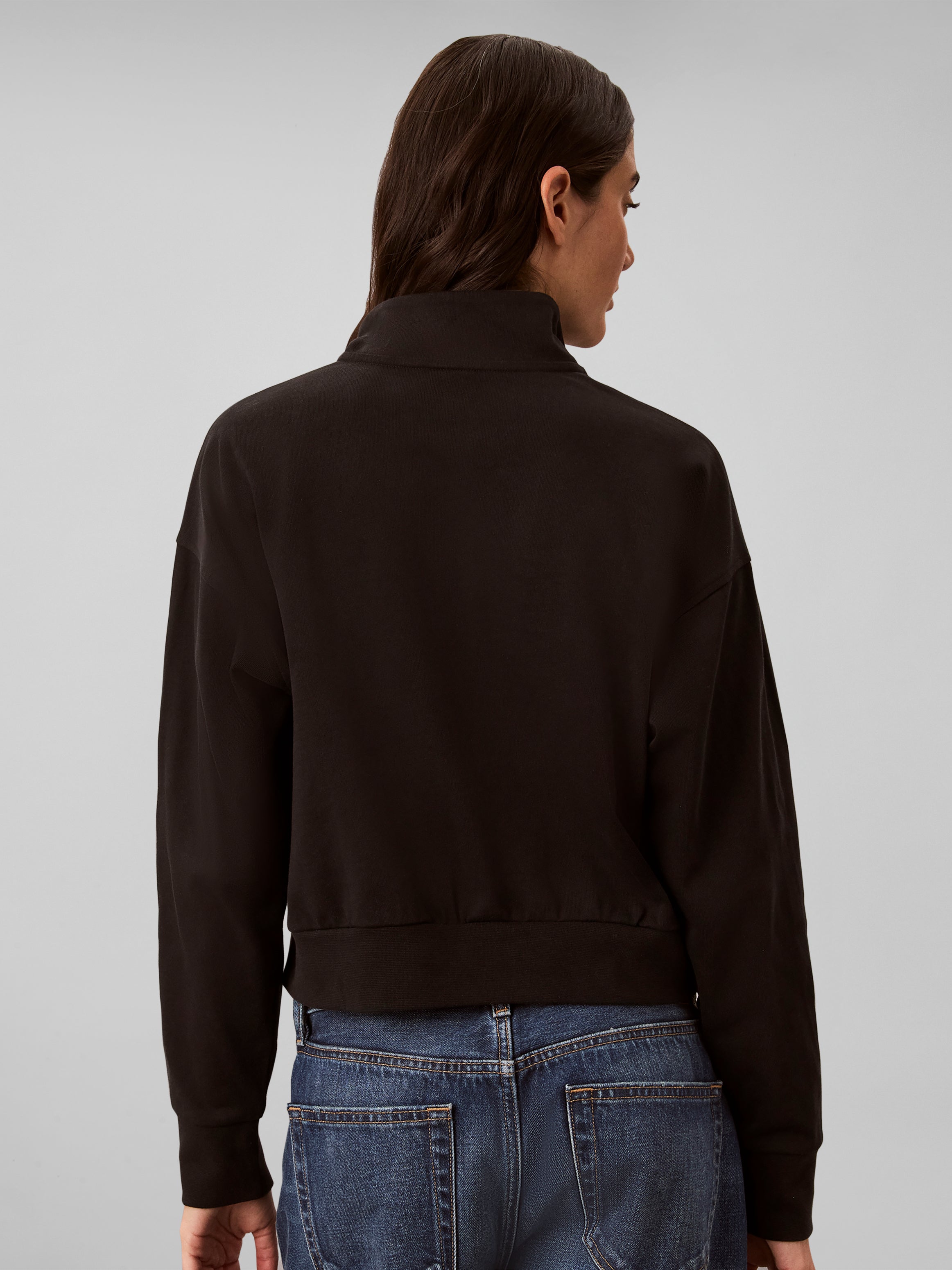HEAVY JERSEY 1/4 ZIP TOP- GRAPHI