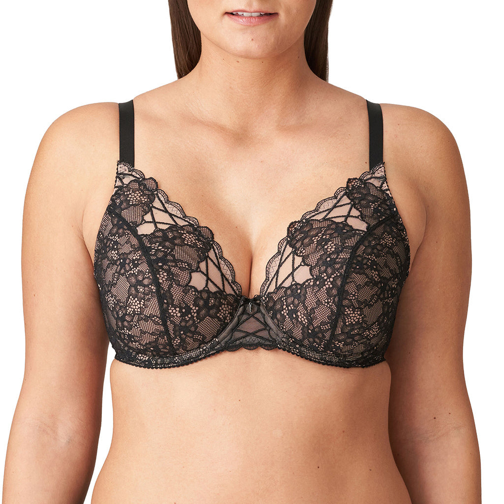 PrimaDonna LIVONIA half padded plunge bra black