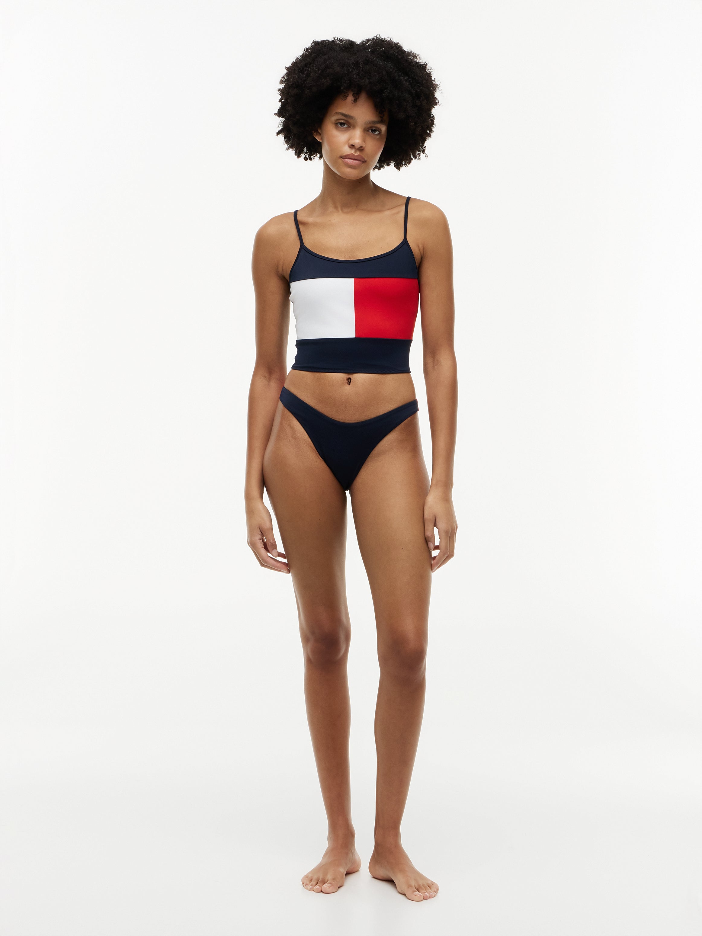 Signature Colour-Blocked Tankini Top