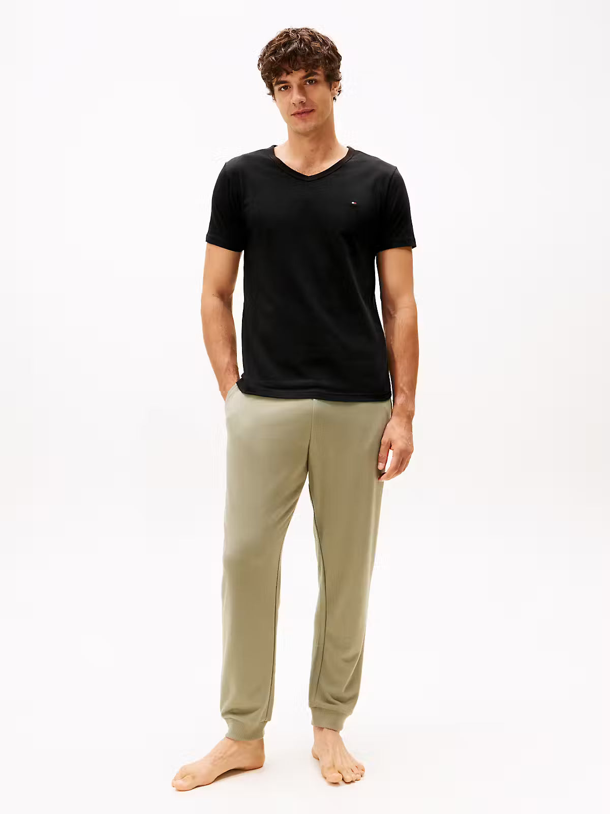 T-SHIRT 3STK Í PAKKA V-HÁLS