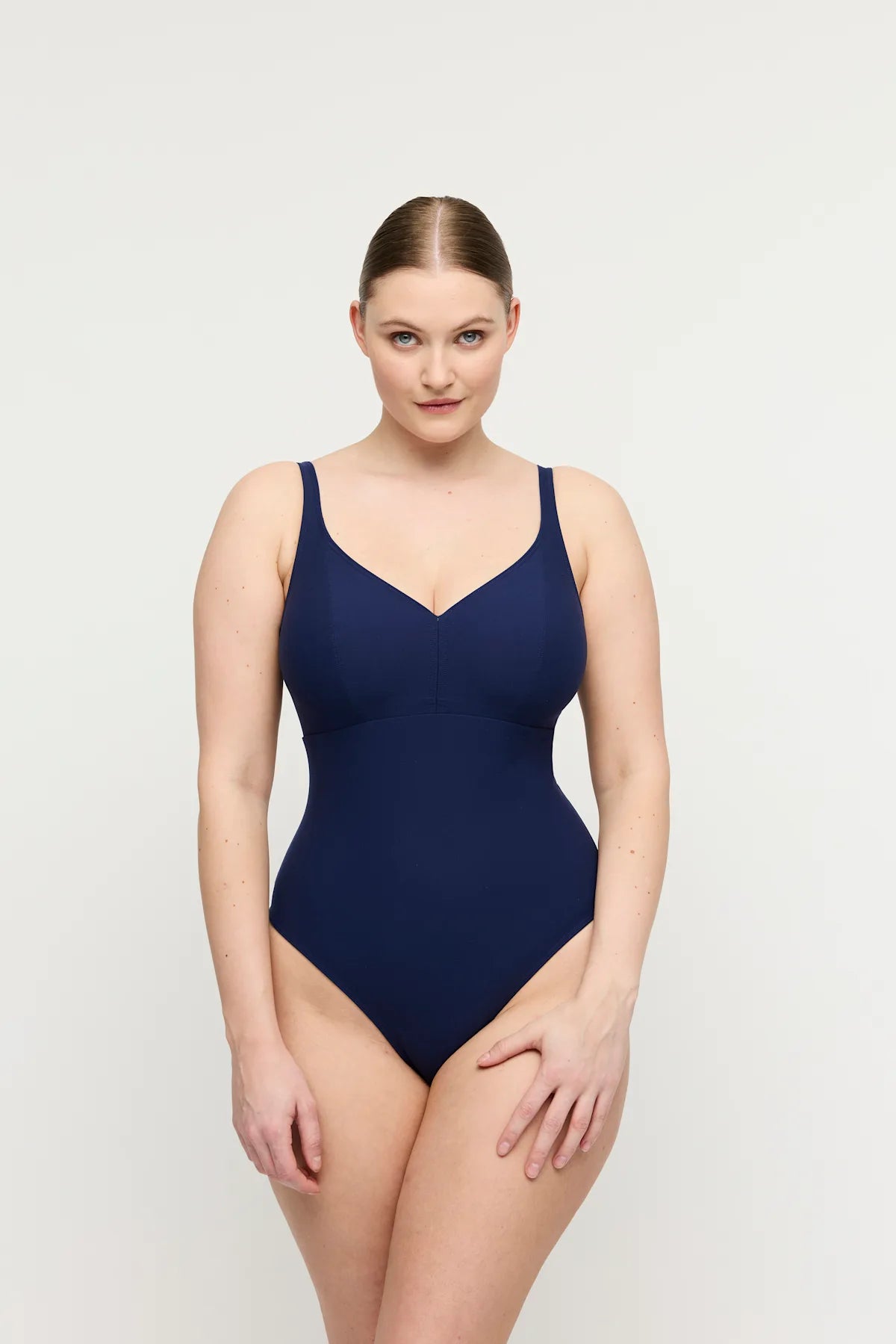 PrimaDonna Swim ASWAN plunge swimsuit wireless Delphinium Cheer Blue