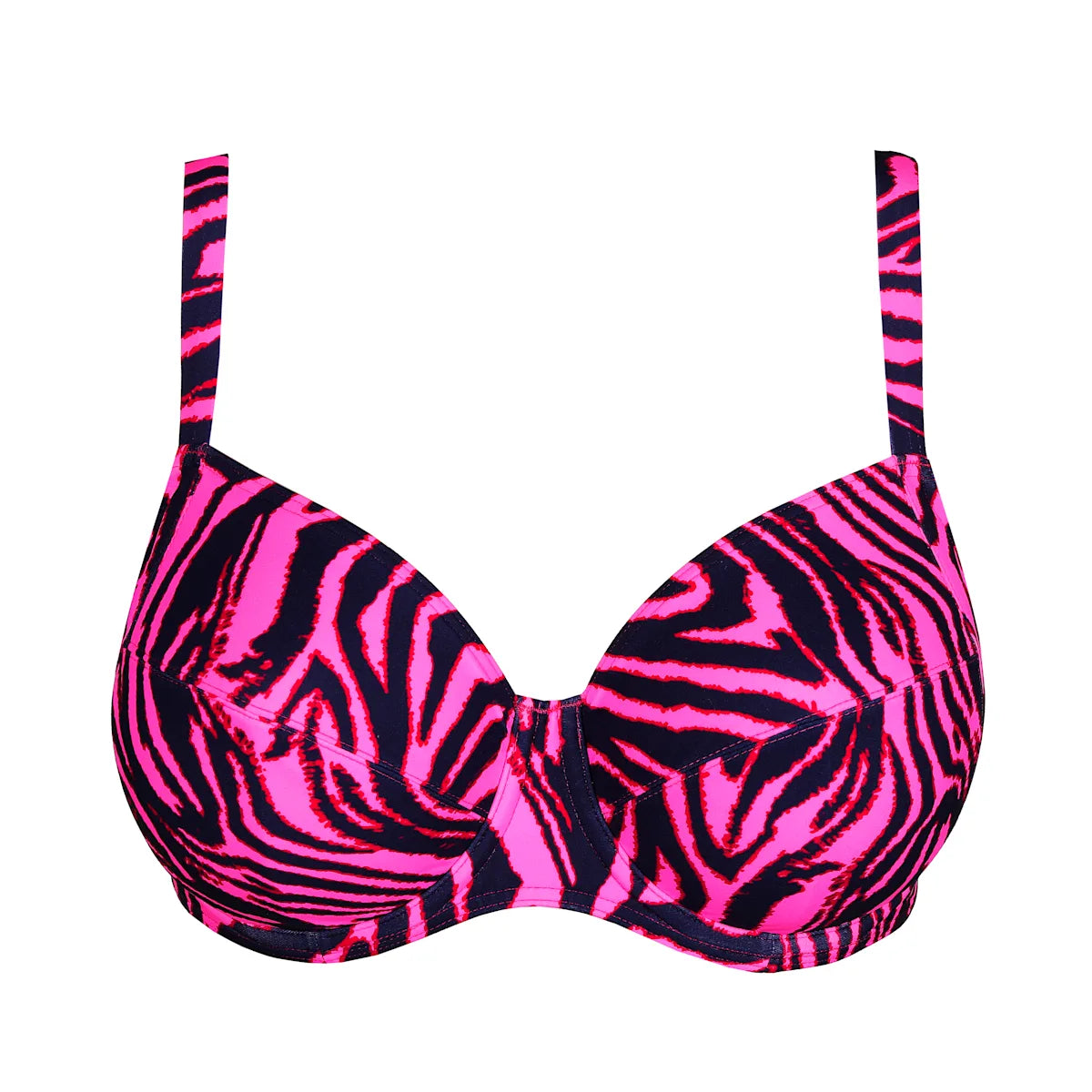 PrimaDonna Swim MALABO full cup bikini top hot pink zebra