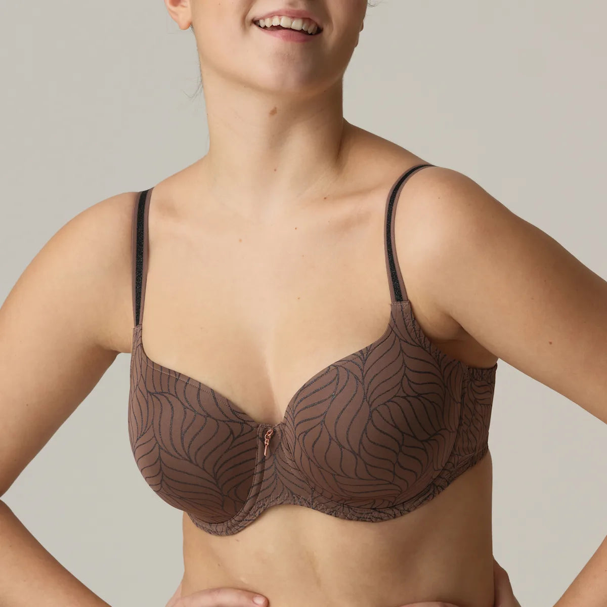 PrimaDonna Twist AJUSCO padded heartshape bra Caribe Taupe