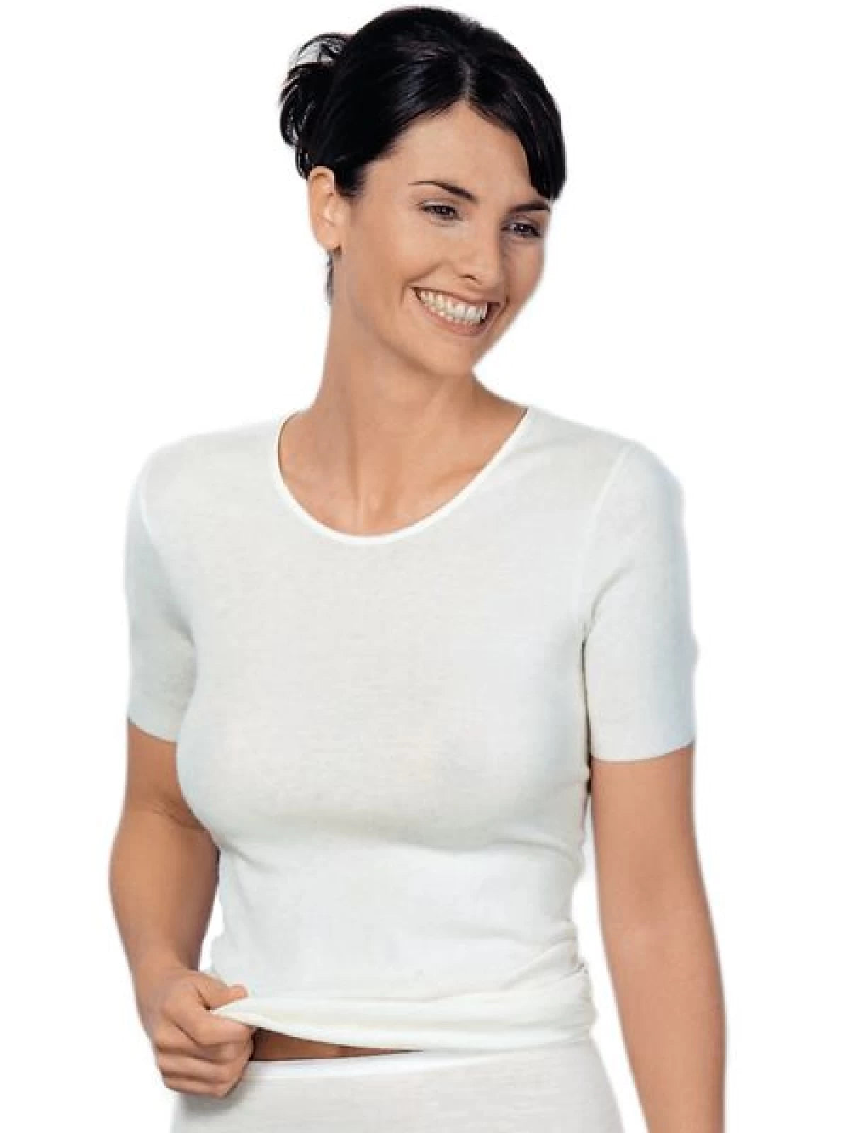 Undirtroyggja við stuttari ermu, 20% angora