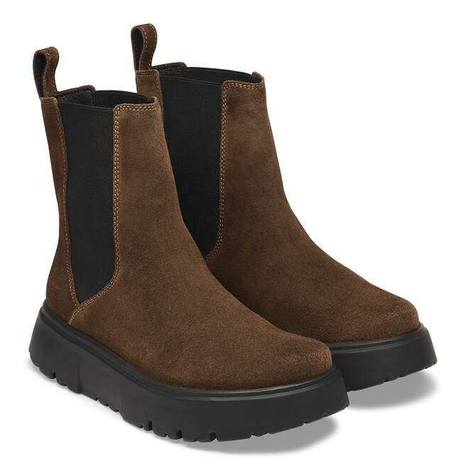 Theda Chelsea Suede Leather
