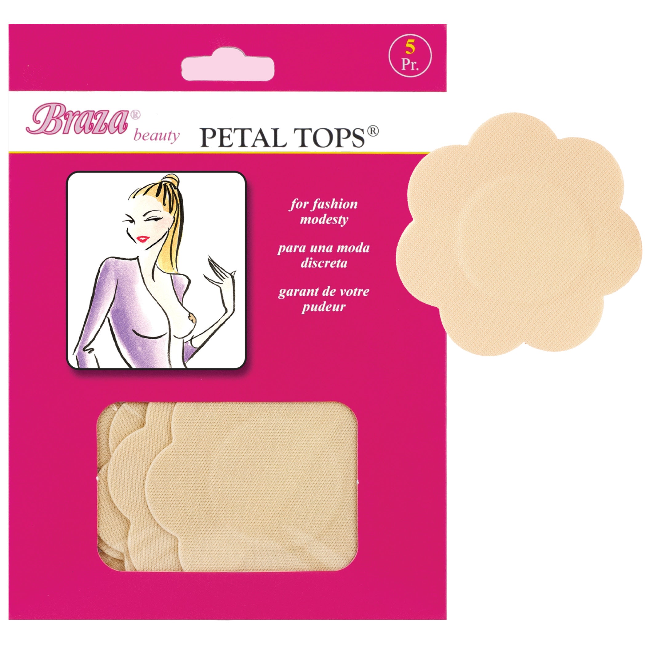 Petal Tops Nippel Cover Beige