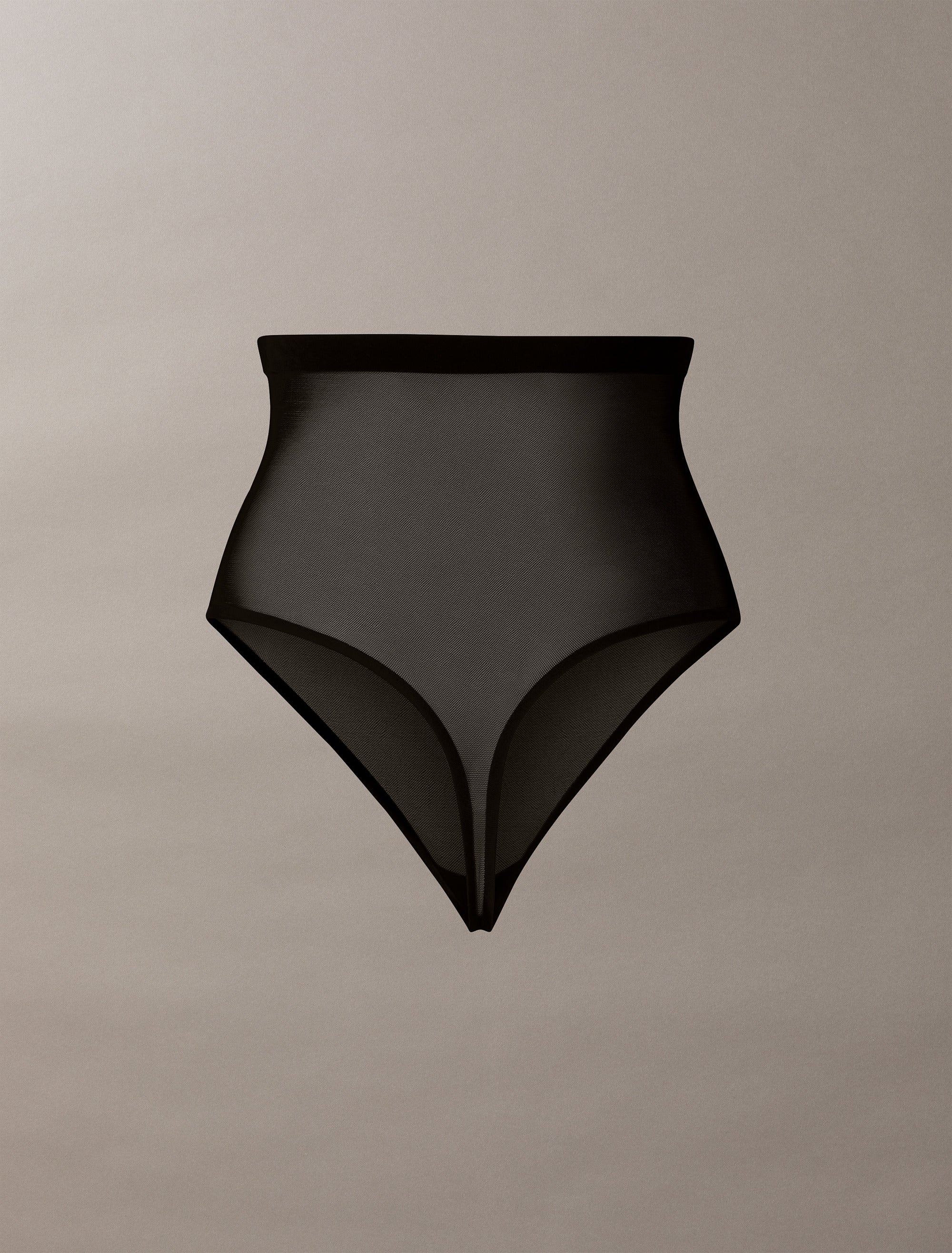CK High Waist G-String Black