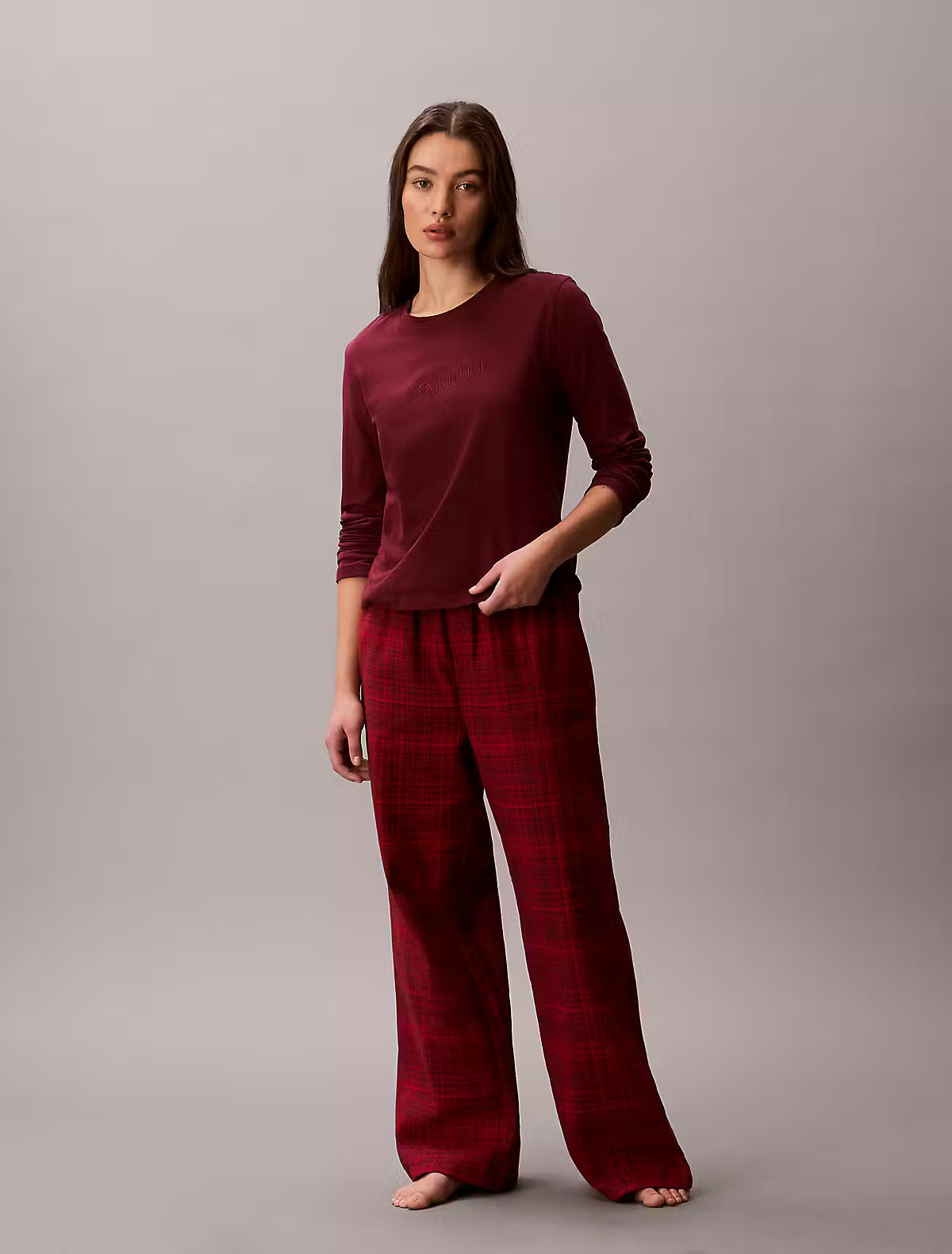 GÁVIESKJA NÁTTIKLÆÐIR ( BUKSUR OG BLUSA) FLANNEL