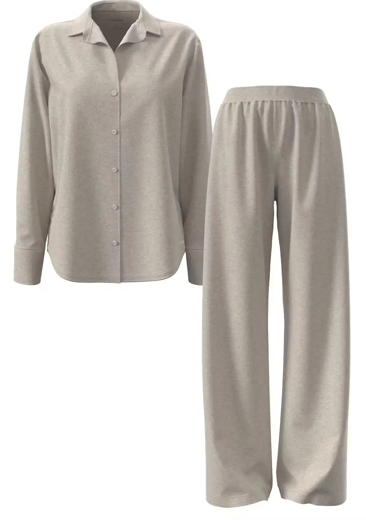 SETT BRUSHED INTERLOCK BUKSUR OG BLUSA