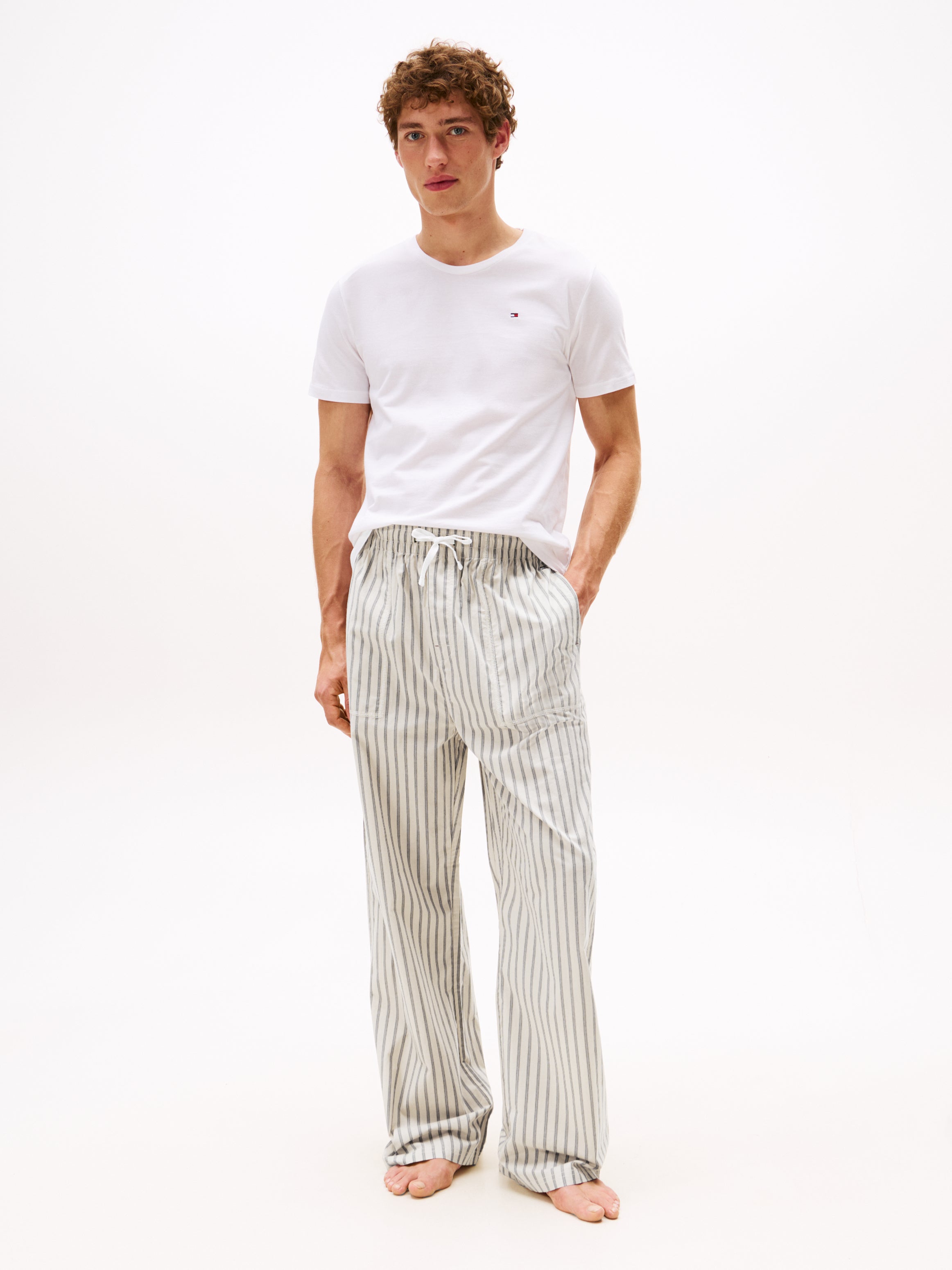 TOMMY HILFIGER STRÍPUTAR BUKSUR VIÐ LUMMA