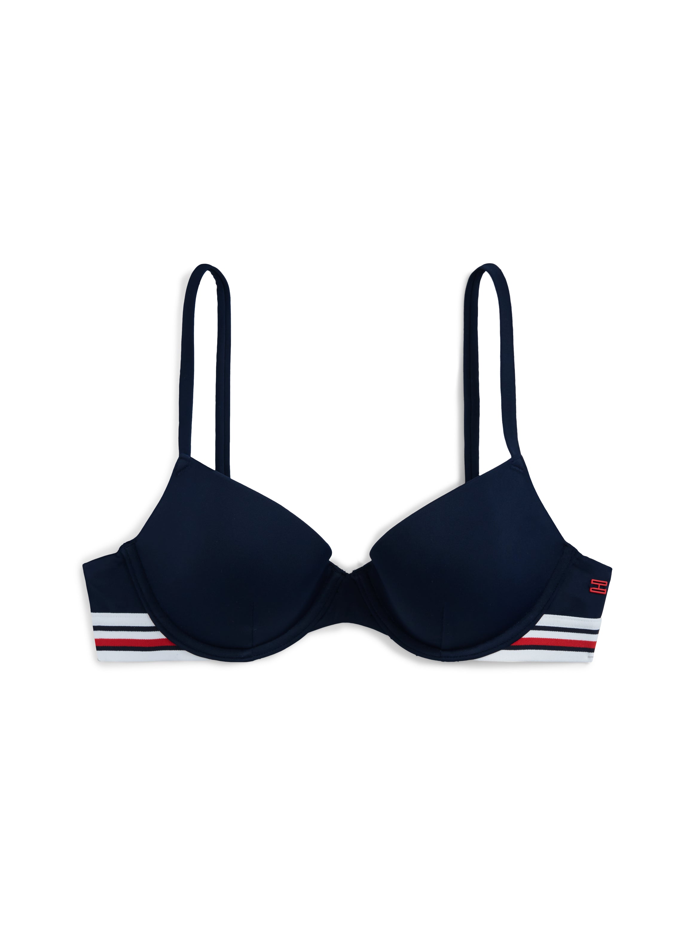 Global Stripe Push-Up Bikini Top
