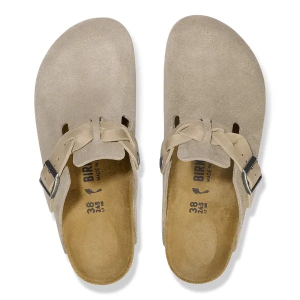 Boston Braided Suede Leather Women Smalur