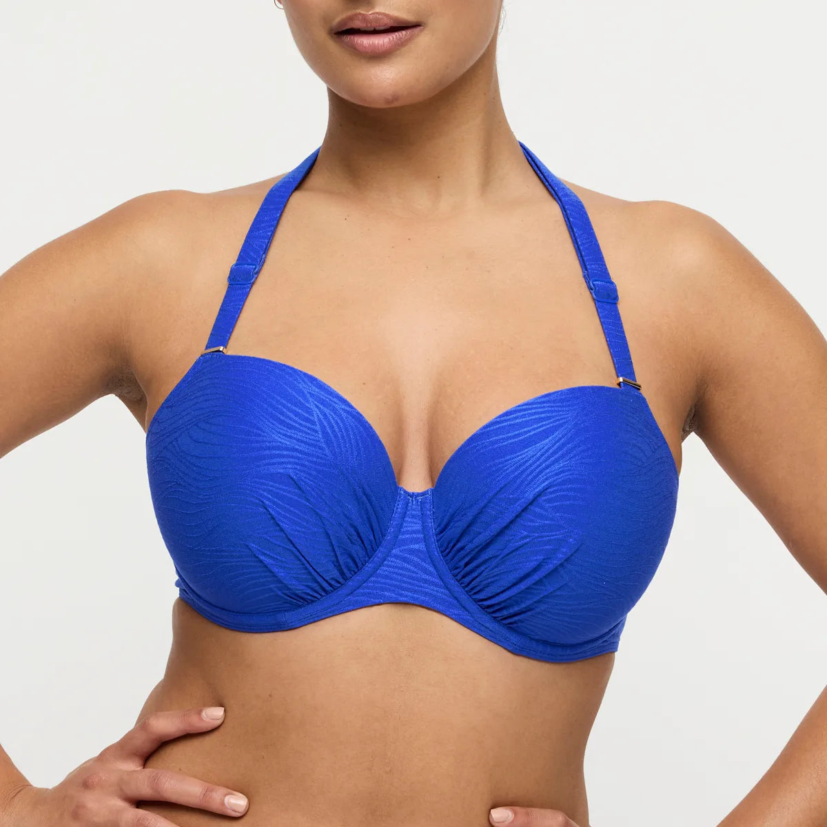 PrimaDonna Swim MANTAS padded balcony bikini top electric blue