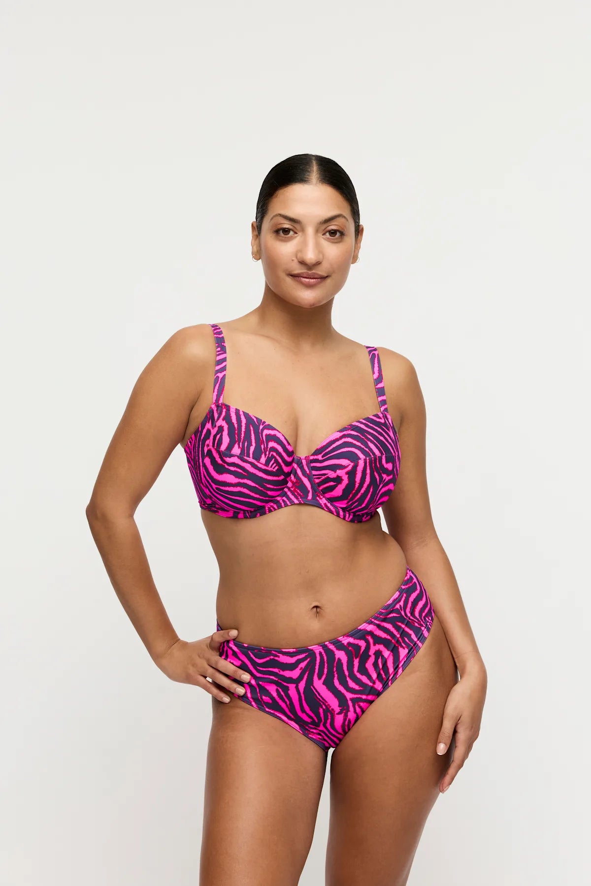 PrimaDonna Swim MALABO bikini full briefs hot pink zebra